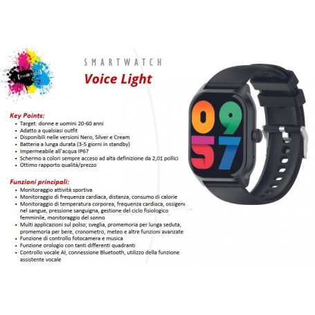 THE ARTISTS SMARTWATCH VOICE LIGHT BLACK