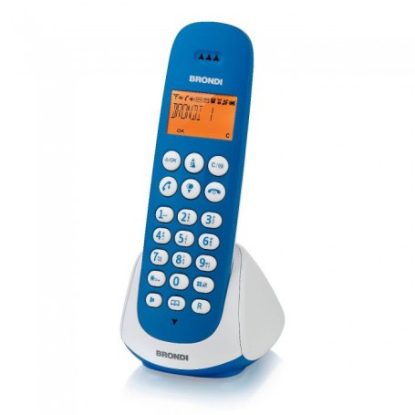 BRONDI ADARA CORDLESS DISPLAY ALFANUMERICO RETROILLUMINATO AZZURRO/BIANCO