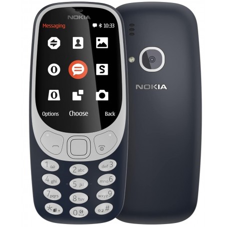 NOKIA 3310 2017 2.4'' DUAL SIM MEMORIA 16MB DUAL BAND FOTOCAMERA 2MP BLUE