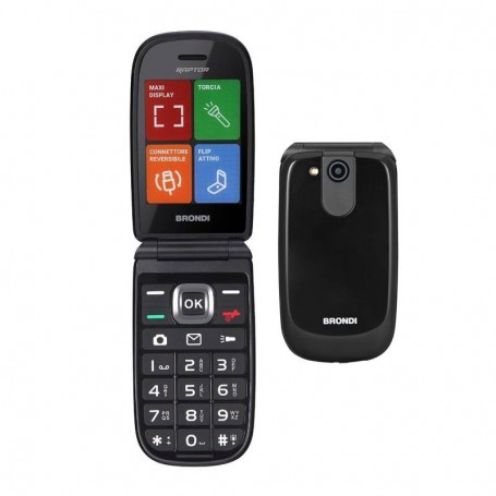 BRONDI RAPTOR (BLACK) - MAXI DISPLAY DUAL SIM VIVAVOCE FOTOCAMERA