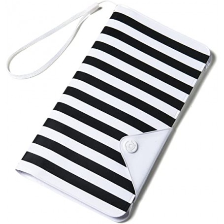 CELLY SPLASH WALLET CUSTODIA A LIBRO UNIVERSALE FINO A 5,7° COLORE BOANCO,NERO