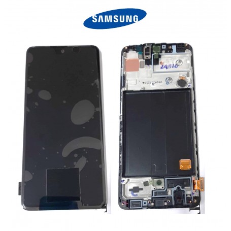 DISPLAY LCD + TOUCH ORIGINALE SAMSUNG A51 SM-A515F/FN/DS NERO + FRAME