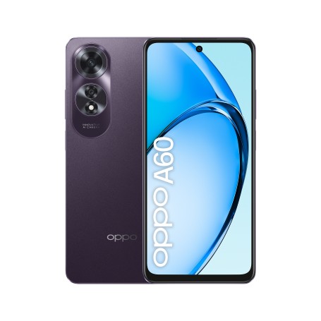 OPPO A60 CAMERA 64+2MP, SELFIE 8MP, 4G DISPLAY 6.67”  HD+ 8/256GB MIDNIGHT PURPLE