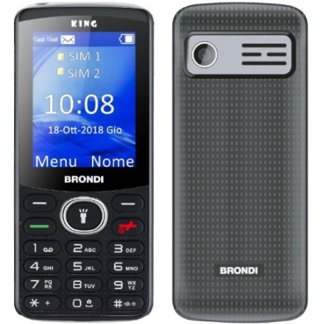 BRONDI KING 6.1 CM (2.4") CELLULARE  GSM DUAL SIM NERO