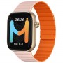 IMIKI FRAME LITE ST2 SMARTWATCH GOLD CASE + PINK & ORANGE STRAP BLUETOOTH CHIAMATE