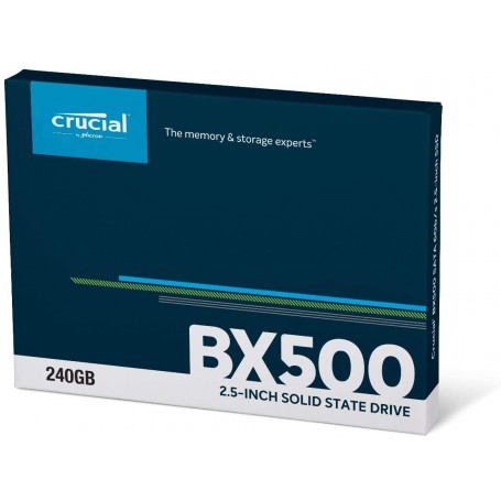 SSD 240GB CRUCIAL BX500  2.5" INTERFACCIA SATA III 6 GB / s NERO - CT240BX500SSD1