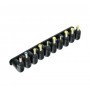 REBEL CARICABATTERIE DA RETE 45W 12-19.5V CON 10 CONNETORI SPINE PER HP ACER LENOVO DELL ASUS COMPAQ