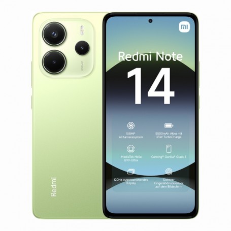 XIAOMI REDMI NOTE 14 4G 8/256GB 6.67" LIME GREEN