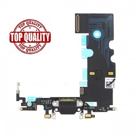 Connettore di ricambio  flat flex di ricarica compatibile Apple iphone 8 nero - Charging Port Flex Cable for iPhone 8 (Black)