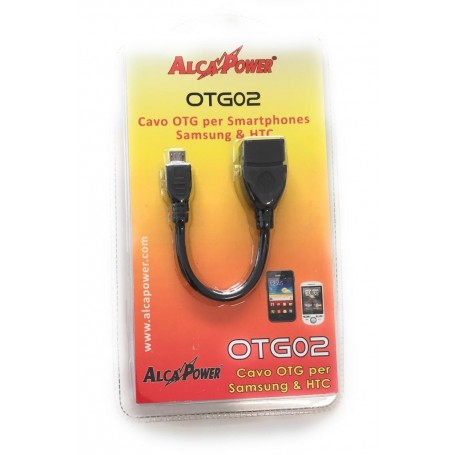 ALCAPOWER OTG02 CAVO OTG PER SMARTPHONE SAMSUNG E HTC