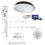 DARIA FARO LED INCASSO 30W 6400K 90° 2400LM 220/240V 50/60Hz DIMENS.225X60 LUCE FREDDA BIANCO