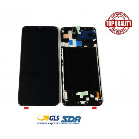 DISPLAY LCD (OLED)+ TOUCH SCREEN PER SAMSUNG A70 NERO SM-A705F/FN + FRAME