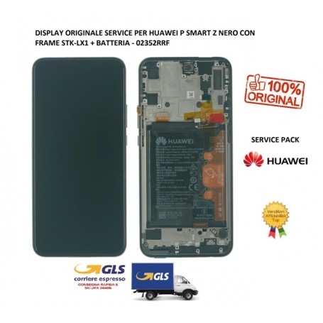 DISPLAY LCD ORIGINALE HUAWEI P SMART Z NERO FRAME + BATTERIA STK-LX1 LX2 L21