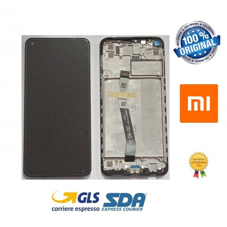 DISPLAY LCD ORIGINALE XIAOMI REDMI NOTE 9T/NOTE 9 5G NERO 2021 + FRAME- M2007J22G